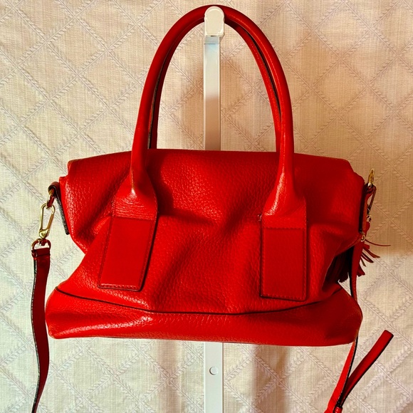 Kate Spade Runaround Pebbled Leather Bag In Orange/Coral. - Picture 7 of 8
